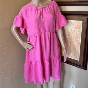Velvet Graham & Spencer Women’s 100% Linen Dress sz M